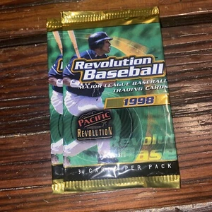(2)-US Pacific 1998 Revolution Baseball Major League Baseball Trading Card Pack - Picture 1 of 2