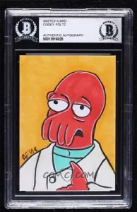 Futurama Zoidberg Original Art Sketch Card 1/1 BAS - Picture 1 of 2