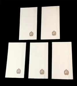 Tovaglioli di carta bianca di lusso con logo oro Disney Club 33 - Lotto di 5 - Foto 1 di 6