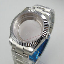 36mm/39mm Fluted Bezel 316L Automatic Watch Case fit NH35 NH36 Oyster Bracelet 
