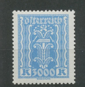 Austria N°321 3000 kr blue industry type new luxury ** original rubber P301 - Picture 1 of 2