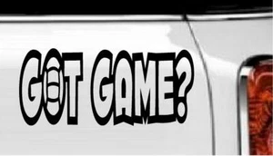 Got Game? Vinyl Decal Home Décor 4" x 9" - Photo 1/1