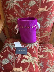 Edie Parker Fuchsia Velvet Shorty Bag - Picture 1 of 3