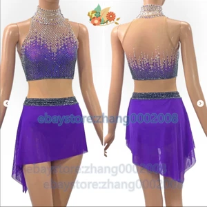 Ice Skating Dress.Figure Skating Competition Dress.Twirling Baton Dance Custom - Picture 1 of 9