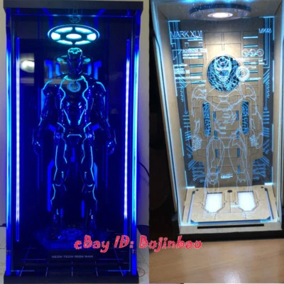 Tron Legacy MK4 Hangar LED Light 1/6 Scale Iron Man Display Box Show Case Model - Image 1 of 4