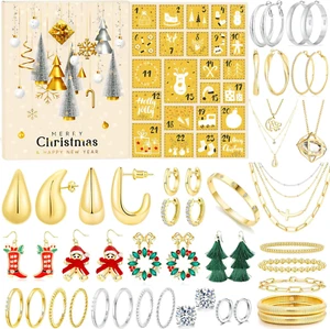 Jewelry Advent Calendar 2024 for Women Adult Christmas 24 Days Countdown - Picture 1 of 7