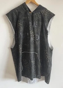 THE UPSIDE Sleeveless Muscle Hoodie Tank Spellout Logo Hood M AU 12 Top Pullover - Picture 1 of 10