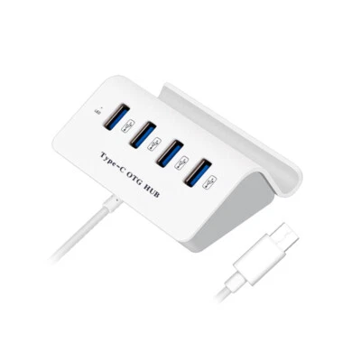 Q19C USB C Hub Adapter USB 2.0 3.0 Hub 4 in 1 Type C 3.1 Splitter Adapter OTG PC - Image 1 of 4