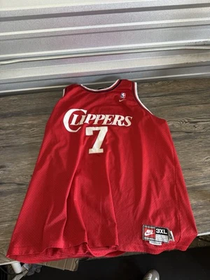 Винтажная красная футболка Los Angeles Clippers Lamar Odom No7 NBA Nike для взрослых 3XL сшитая - Изображение 1 из 4