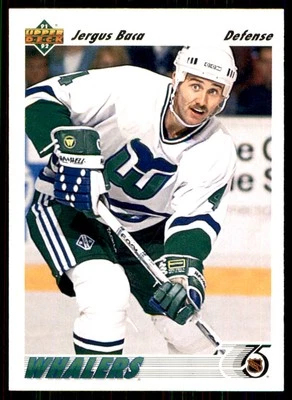 1991-92 Upper Deck Jergus Baca Hartford Whalers #425 - Image 1 of 2