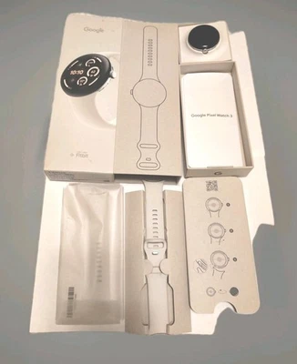 Google Pixel Watch 3 - 45mm - Aluminum Polished Silver (Unlocked) - New In Box - Image 1 of 3
