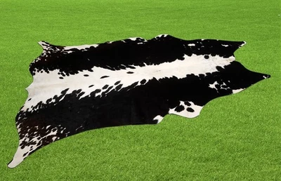 100% New Cowhide Rugs Area Cow Skin Leather (65" x 57") Cow hide SA-5420 - Image 1 of 3