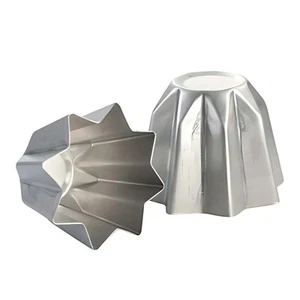 Molde Pandoro De 500 Gr de Aluminio Martellato Forma Panettone Navidad - Imagen 1 de 1