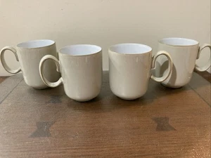 Denby Langley LINEN White Inside Set of 4 MUGS - Picture 1 of 3