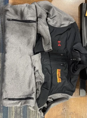 Chaqueta Maryland Terps media cremallera para hombre polar Under Armour equipo frío suelta talla XL Foto 1 de 3