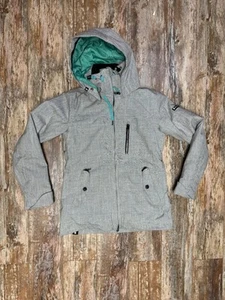 Women’s Roxy Ski Snow Jacket Coat Size Small Long Fit Thinsulate Gray Teal - Picture 1 of 8