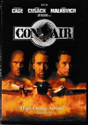 Con Air   (DVD, 1997 Release, WS)   Nicolas Cage, John Cusack & John Malkovich! - Image 1 of 2
