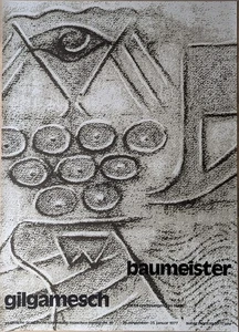 Poster Plakat - Willi Baumeister - Gilgamesch - Zeichnung Grafik Siebdruck 1977 - Picture 1 of 1