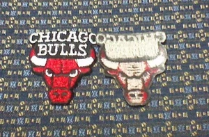 NBA CHICAGO BULLS Iron or Sew-On WHITE LETTERS Patch ONE OR MORE - Picture 1 of 10
