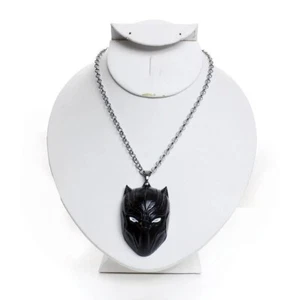 Black Panther Necklace T'Challa Wakanda Mask Avengers Hulk Chadwick Boseman NEW - Picture 1 of 5