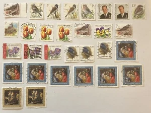 Small Selection of Belgium stamps 1990 - 2004 used multiples - Picture 1 of 3