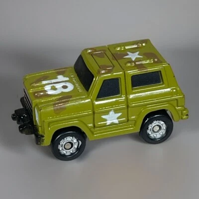 Micro Machines 1988 Military Vehicle 18 Military Truck Green Camo Galoob Vintage - Image 1 of 4