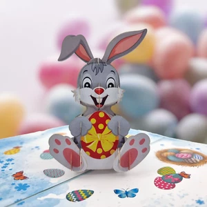 Easter Bunny Pop Up Card - Picture 1 of 5