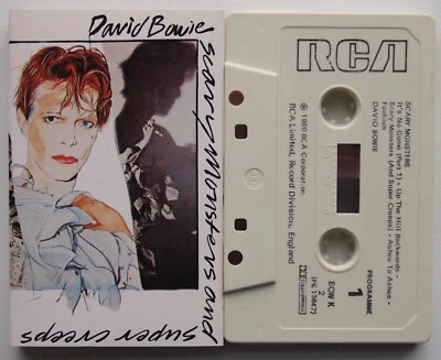 DAVID BOWIE - SCARY MONSTERS (RCA BOWK2) 1980 UK CASSETTE TAPE - Image 1 of 3
