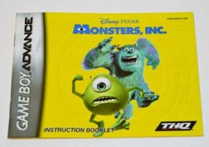 NUR HANDBUCH Monsters, Inc. Nintendo Gameboy Advance Anleitung Booklet - Bild 1 von 1