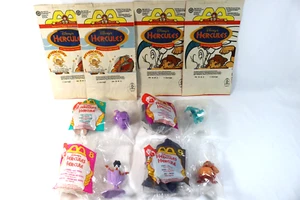 Giocattoli Happy Meal McDonald's HERCULES vintage 1996, borse DOLORE PANICO CALLIOPE PHIL - Foto 1 di 11
