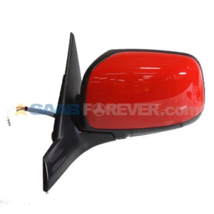 SAAB 9-2X REAR VIEW MIRROR LEFT DRIVER BRIGHT RED 32009117 GENUINE OEM NEW - Picture 1 of 1