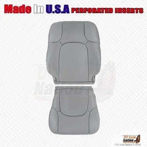 2005 - 2021 Fits Nissan Frontier Driver Bottom-Top Perforated Leather Cover Gray - Picture 1 of 6