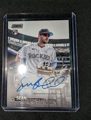 2023 Topps Stadium Club - SEAN BOUCHARD - RC AUTO Rookie #SCBA-SB Colorado - Image 1 of 2