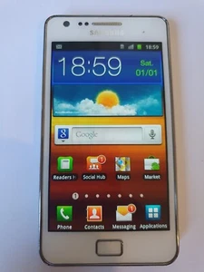 Samsung Galaxy S2 16GB GT-I9100 White Unlocked Ready To Use Mobile Phone - Picture 1 of 11