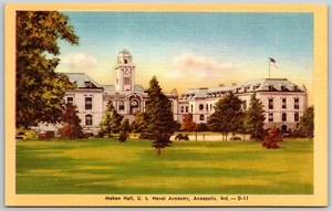 Postcard Maryland Annapolis Mahan Hall US Naval Academy MD - Picture 1 of 2
