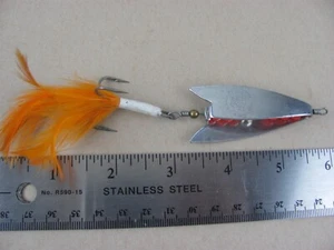 Vintage Julius Caeasar Spinner Fishing lure Italy ~ Rare Markings Logo - Picture 1 of 11