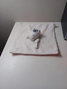 Carter's Baby Lovey Unicornio Blanco Rosa Manta de Seguridad Felpa Chupete Clip - Imagen 1 de 5