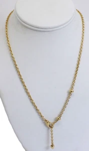 ๐ Authentic Bulgari 18K Yellow Gold 19.5-Inch Link Chain Necklace - Pre-Owned L - Picture 1 of 7