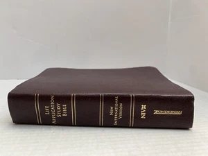 NIV Life Application Study Bibel rot Leder - Bild 1 von 9