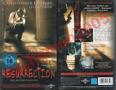VHS RESURRECTION DIE AUFERSTEHUNG Christopher Lambert Russell Mulcahy Kinowelt - Bild 1 von 2