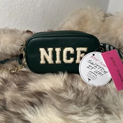 Bandolera Betsey Johnson Feelin Traviesa/Bonita Nueva con Etiquetas - Verde Foto 1 de 4