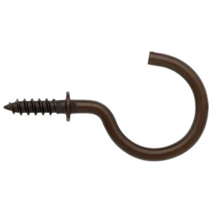 Arrow 1 1/4" Cup Hook Bronze Coat and Hat Hook Pack of 18 - Picture 1 of 1