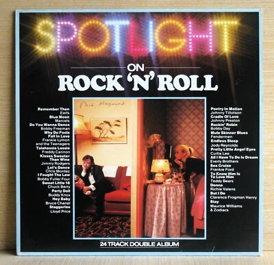 1980 K-Tel SPOTLIGHT ON ROCK 'N' ROLL double import album SUPER CLEAN LP ex+ - Image 1 of 4