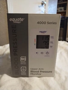 Equate 4000 Series Upper Arm Blood Pressure Monitor, One Size, White Open Box - Picture 1 of 6