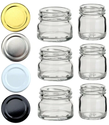 Barattoli per conserve 30 ml / 40 ml - mini barattolo, barattolo per marmellata, barattolo per conserve - Immagine 1 di 4