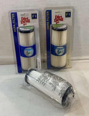 LOTE 2 FILTROS HEPA NUEVO EN PAQUETE Dirt Devil F1 3JC0280000 o 3JC0290000 + BONIFICACIÓN Foto 1 de 4
