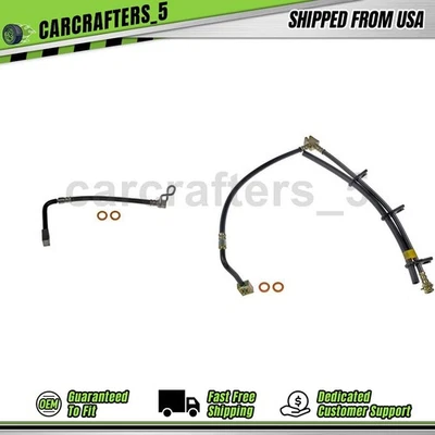 2 mangueras hidráulicas de freno trasero para Ford E-150 Club Wagon 2004 2005 4,6 L Foto 1 de 4