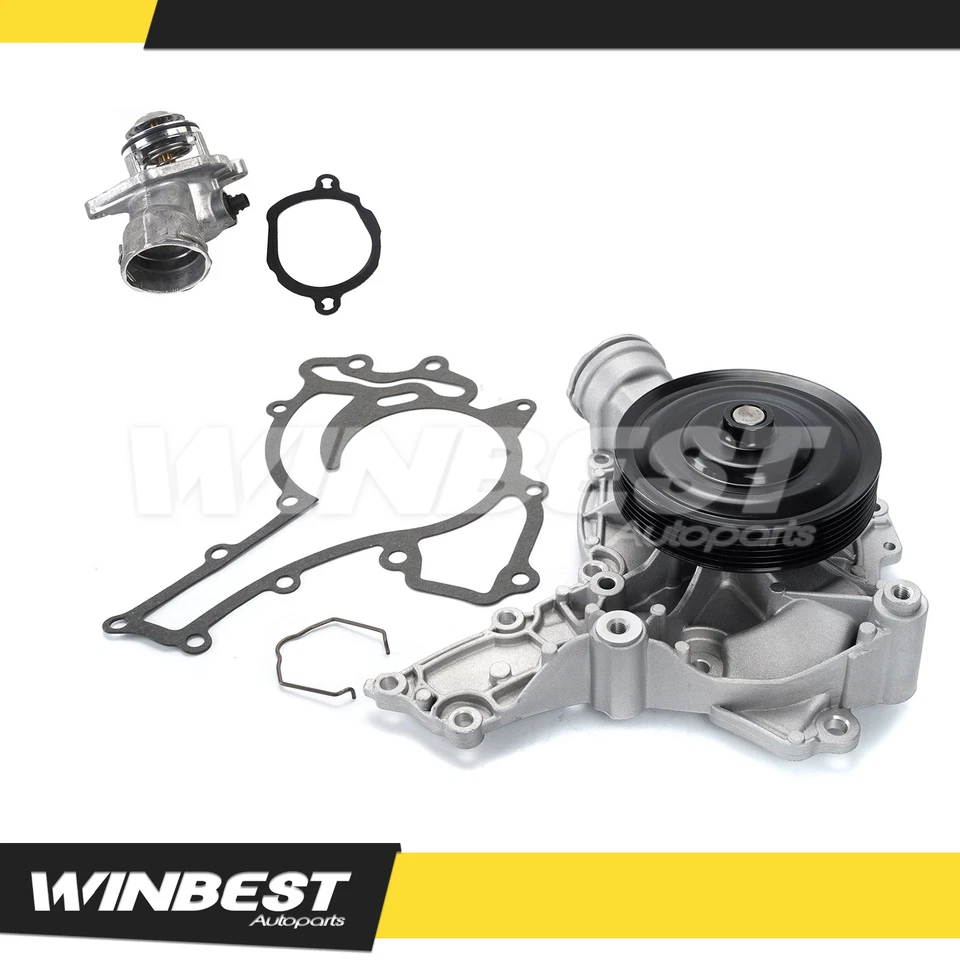 Bomba de agua y termostato para Mercedes-Benz C280 C350 C300 CLK350 ML350 SLK280 V6 Foto 1 de 4