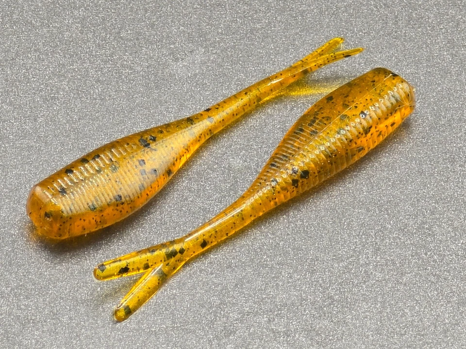 HOOKED BAITS (20) - 2" Slab Crusher "Gold Rush" Crappie Jig GRUBS BAIT JIGS CRAPPIE PANFISH