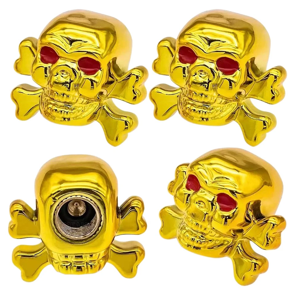 4xMotorcycle Skull License Plate Frame Fasteners Tag Bolt Screws 4 Colors Option Foto 1 de 1